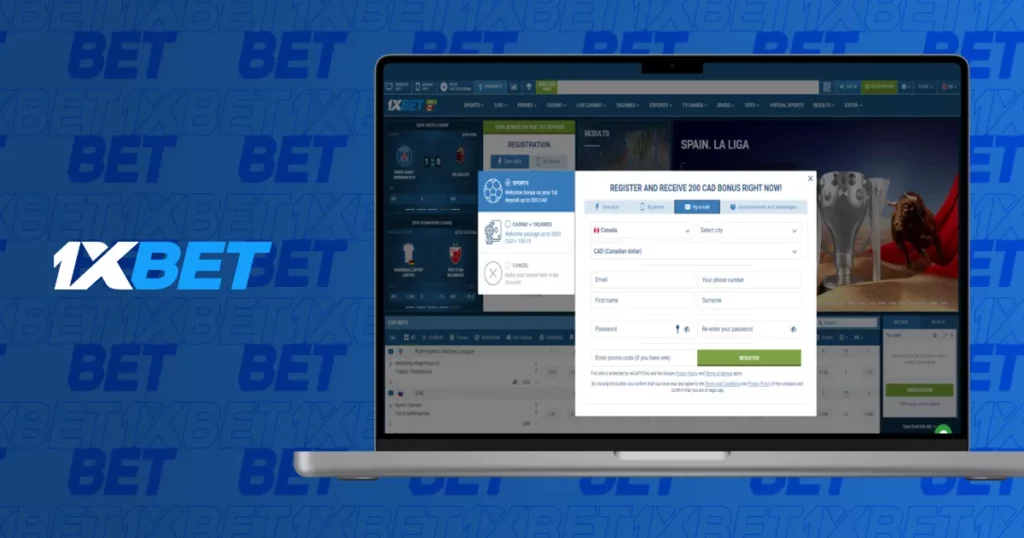 How to Register and Get Bonus at 1xBet