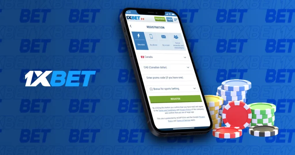 1xBet Registration for iOS